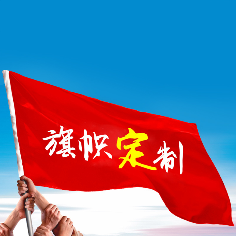 国产定制3号旗 旗帜定做 导游旗帜 队旗彩旗班旗(单位