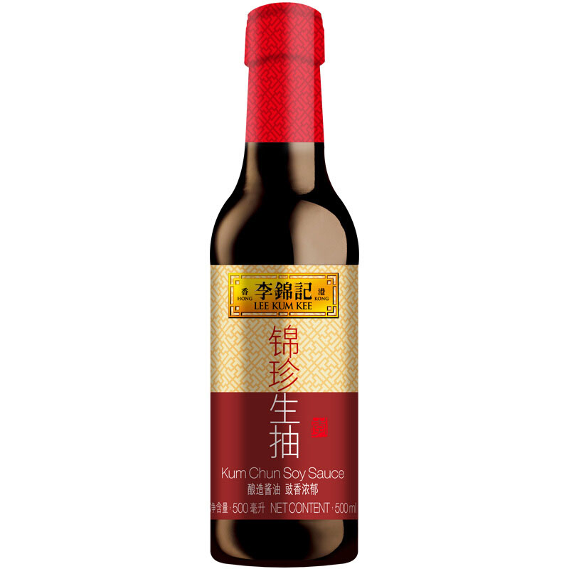 李锦记 锦珍生抽 500ml(12瓶/箱 单位:瓶