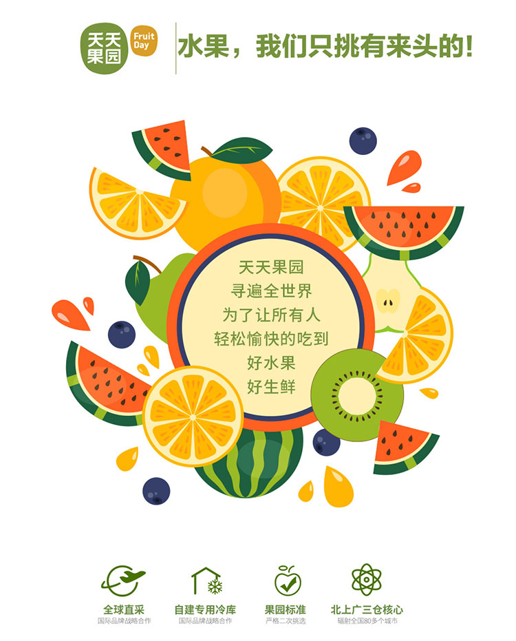 天天果园 温馨祝福鲜果礼盒(芒果牛油果苹果橙奇异果柚)节日零食干果