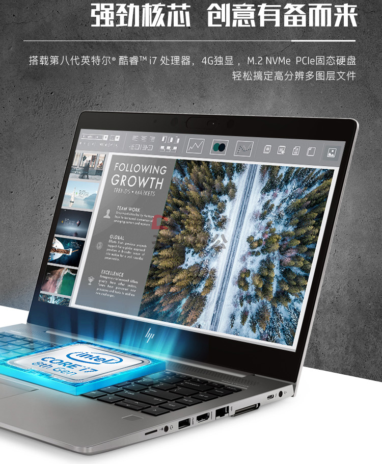 惠普zbook14u g6 14英寸 i7-8565u 8gb ddr4 2400 ssd 256gb wx3200