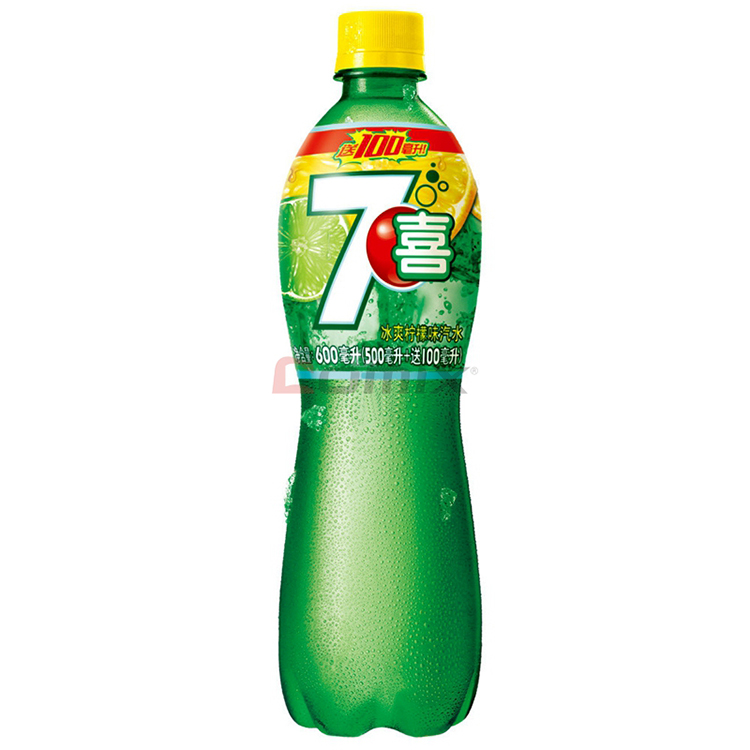 七喜 碳酸饮料 600ml(24瓶/箱 整箱销售)