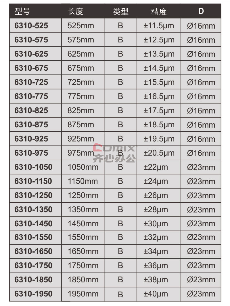 insize/英示 千分尺标准杆 6310-100 100mm 单位:把