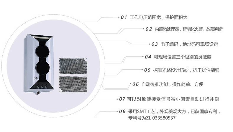 海湾 线型光束感烟火灾探测器 jty-hm-gst102 单位:个