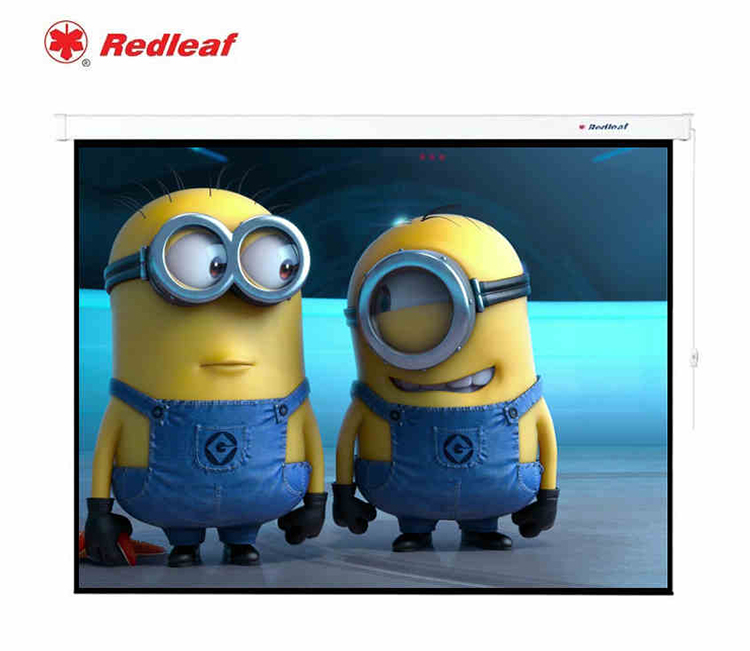 红叶玻珠电动幕布mb-120(2.44*1.85