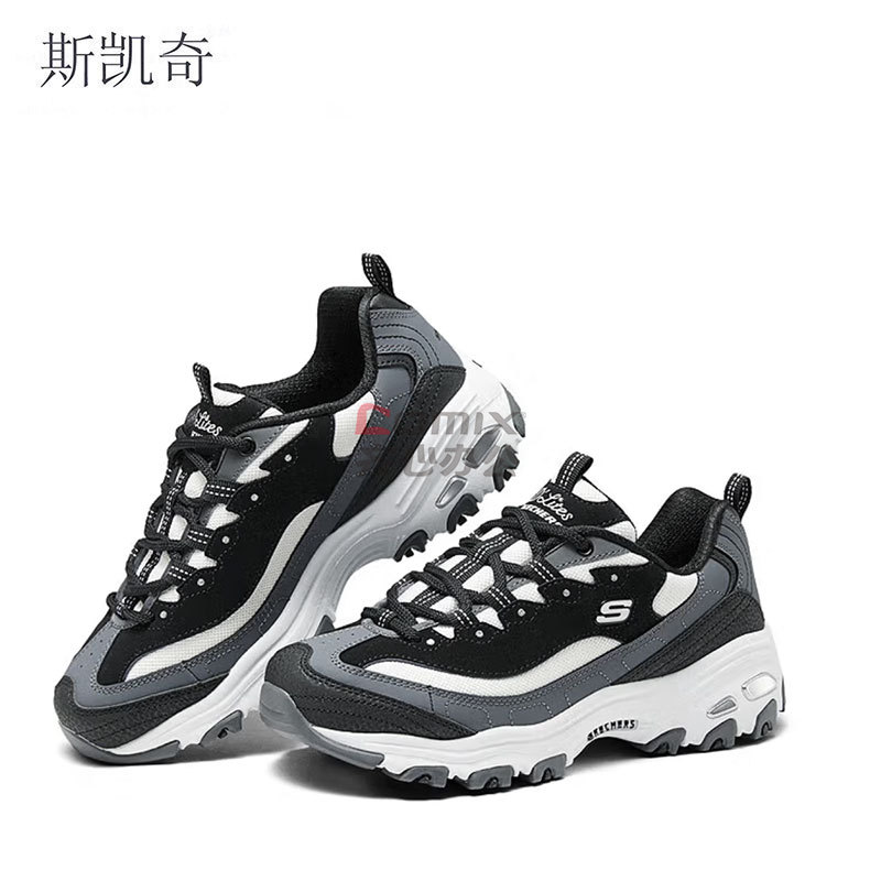 斯凯奇 百搭老爹鞋 150241-BKWG 黑色/白色/灰色 单位:双