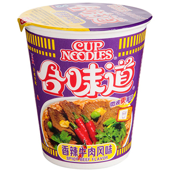 合味道 香辣牛肉83克 12杯1箱