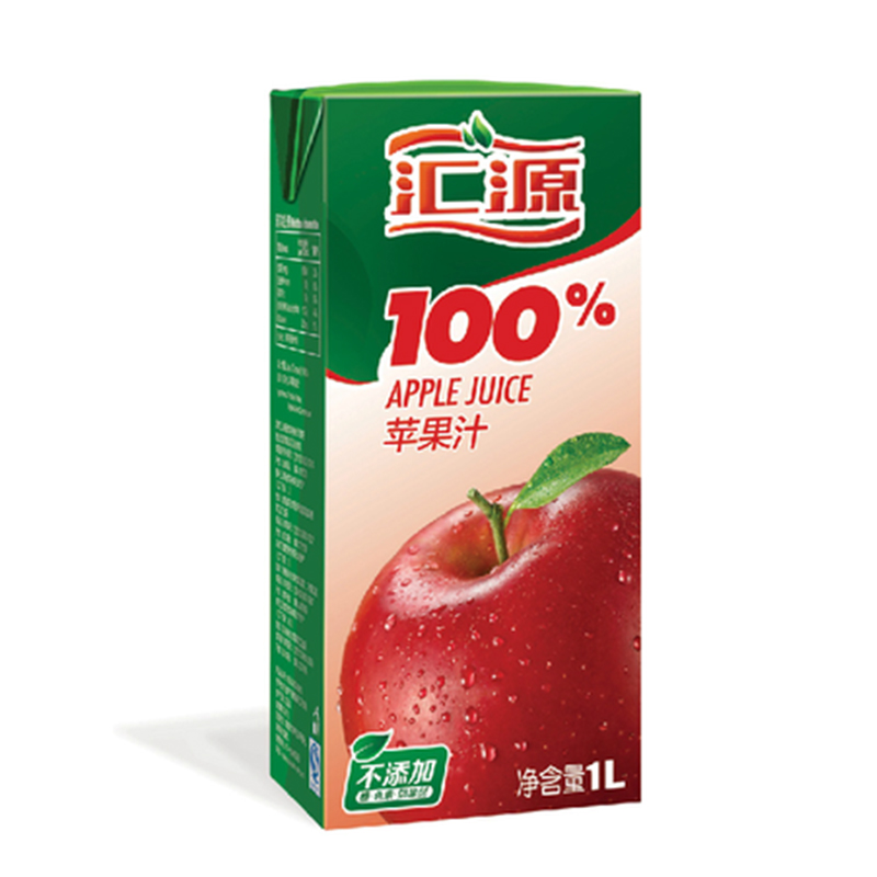 1/1                  汇源 果汁100%(苹果汁)1lx12盒 本色