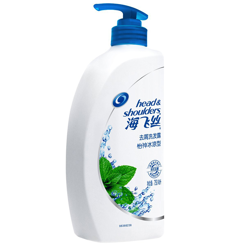 海飞丝 去屑洗发露怡神冰凉型 750ml 本色