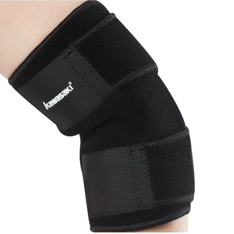 川崎3702 户外运动跑步羽毛球护肘 黑色