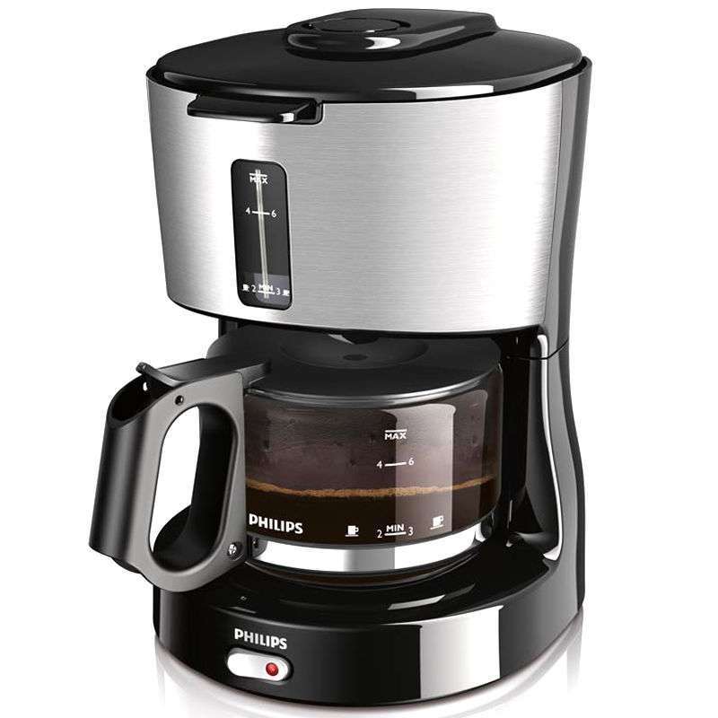 1/4                   飞利浦 hd7450/00 滴漏式咖啡机 1升 金属色