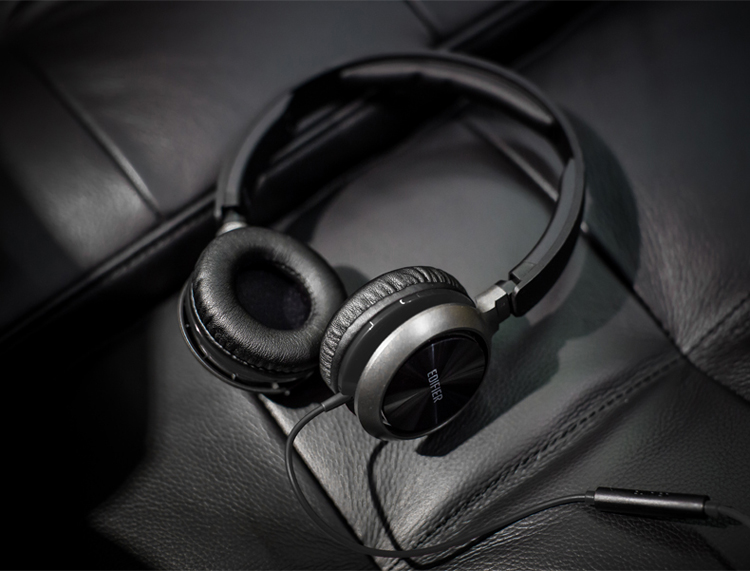 漫步者 k710p 便携头戴式多媒体耳机手机耳机音乐耳机可通话 红