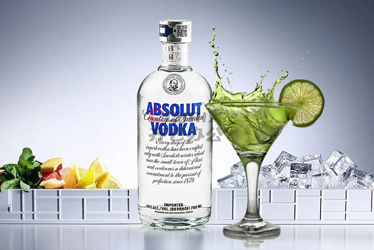 绝对伏特加(absolut vodka)洋酒 原味伏特加酒700ml