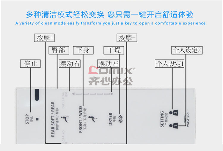 toto卫浴智能马桶盖洁身器卫洗丽静音缓降妇洗器tcf6631cs