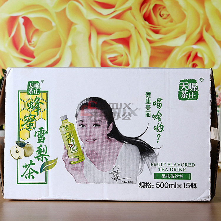 天喔茶庄 蜂蜜雪梨茶 500ml(15瓶/箱 整箱销售)