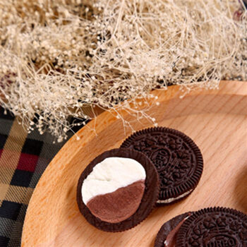 奥利奥 oreo 夹心饼干黑白巧克力味318g