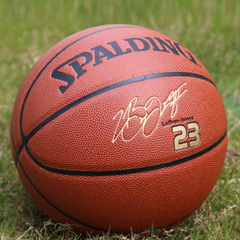 斯伯丁 74-570y 7号真皮耐磨比赛蓝球 红