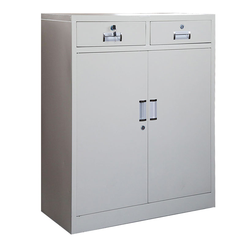 7mm 1025*850*390mm 中二斗下节铁皮矮柜文件柜 灰