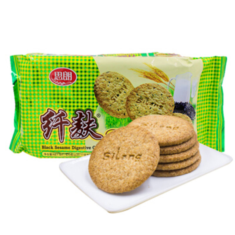 思朗570g 纤麸黑芝麻消化饼干(独立包装)(单位:包)