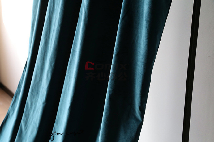红磨坊 b4826-36 冰丝平绒布窗帘 湛蓝色(定制颜色可选)(单位:米)