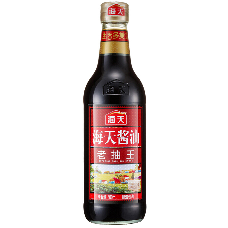 海天500ml 老抽王 12瓶/箱(单位:瓶)