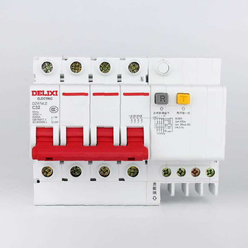 德力西 dz47sle 4p c 32a 漏电开关 白色(单位:个)