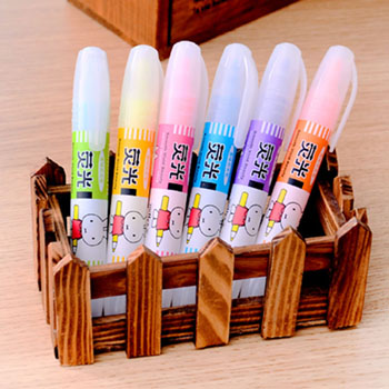 晨光fhm21008 米菲套装荧光笔 圆头 6支/袋 混色