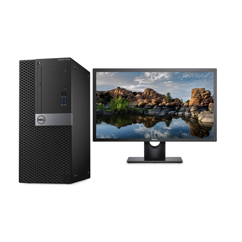 戴尔optiplex 3060 台式计算机 i3-8100/4gb/1tb/dvdrw/e2016h 19.