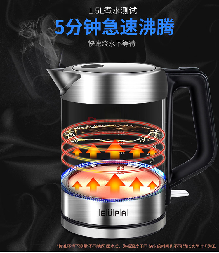 灿坤tsk- g3179c 黑晶电热水壶 黑色(单位:台)