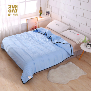 悦空间 yx-bzx45 150*200cm素色水洗棉 浅蓝色(单位:条)