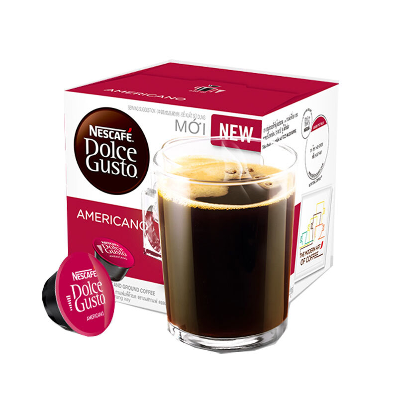 雀巢(nestle) gusto 雀巢多趣酷思美式经典黑咖啡胶囊 16粒 单位:盒