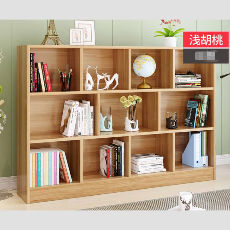 联鑫lx-800 2000*400*1200mm生态板木质置物转角小格子小书柜 混色