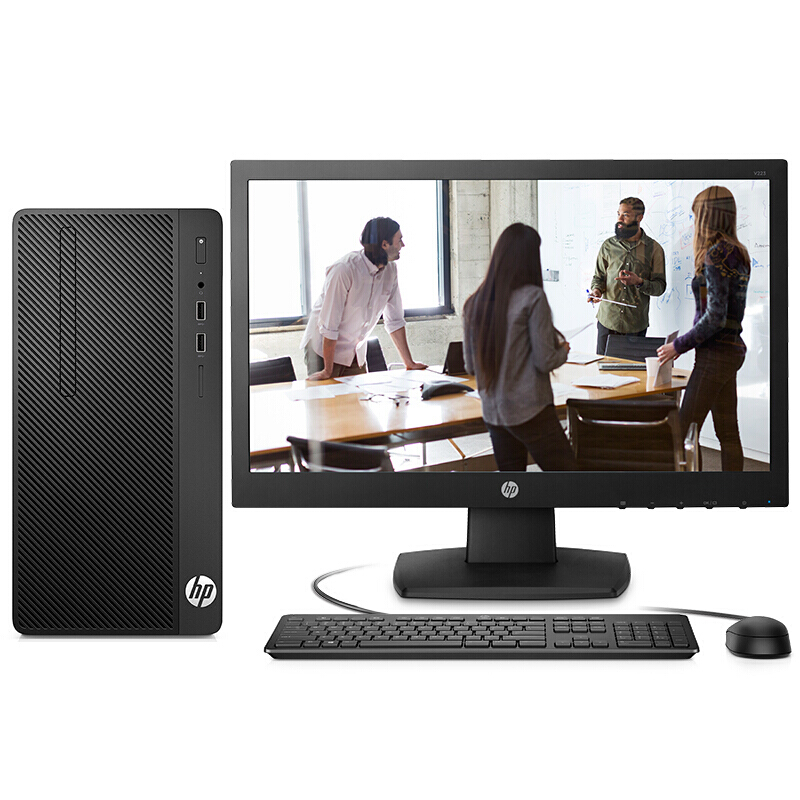 惠普288 pro g4 mt 商用台式机(i3-8100/8g/1t/集显/dos/20.