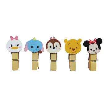 贝多美 3.5cm 卡通装饰小木夹子 10个/卡 混色(单位:包)