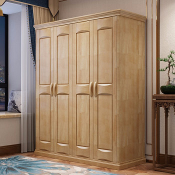 梵爱lhyg402 实木三门中式大衣柜 棕色(单位:套)