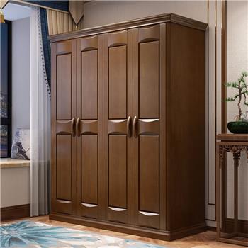 梵爱lhyg404 实木五门中式大衣柜 棕色(单位:套)