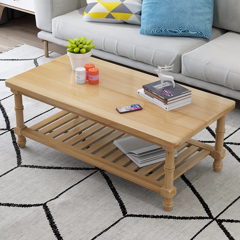 蓝悦ly320 双层松木茶几 清漆 (单位:张)