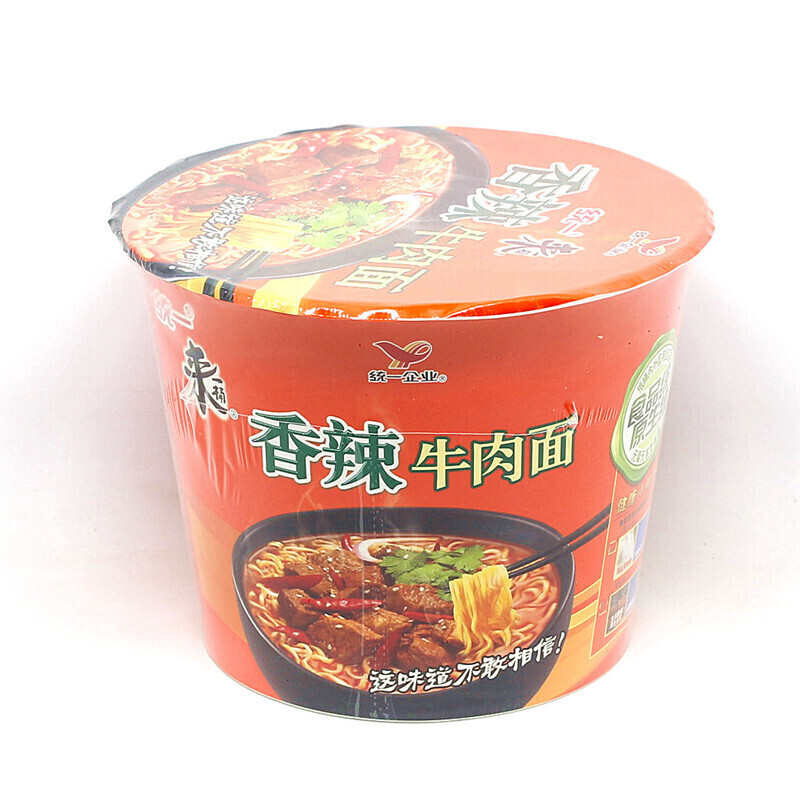 统一 卤肉面辣香牛肉面组合桶面 105g*12 (单位:箱)