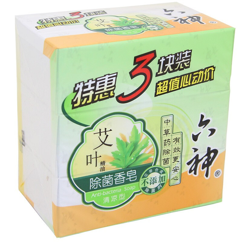六神 艾叶除菌香皂清凉型 125g 单位:块