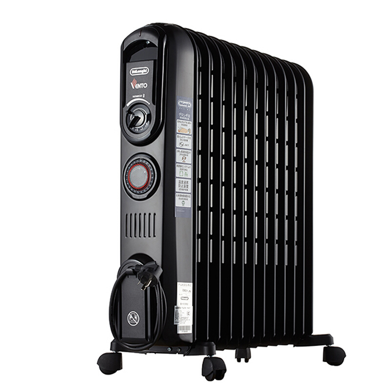 德龙(delonghi) v551220t 台式 油汀加热 黑色 (单位:台)