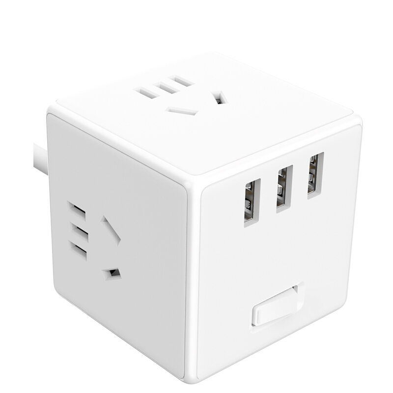 小米 有线版 3usb 智能魔方转换器插座 白色(单位:个)