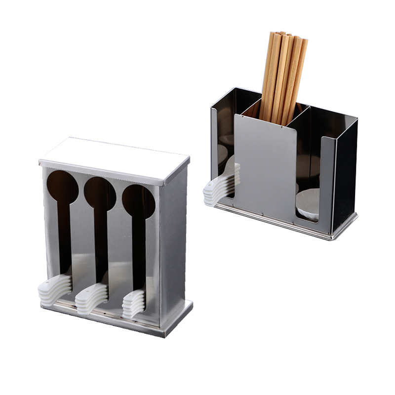 北沃315*93*235mm 不锈钢五排勺子盒(带盖) 银色(单位:个)