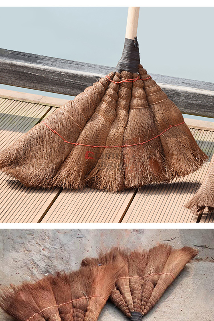 科力邦 kb1131 木柄棕树皮扫把 260g 配色 (单位:把)