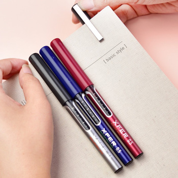 5mm直液式走珠签字笔 学生考试中性笔 12支/盒 1盒装 蓝色(单位:盒)