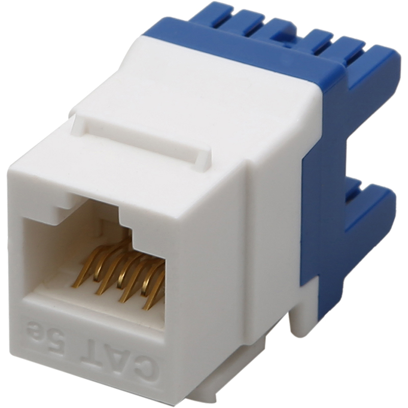 山泽wan-518 超五类cat5e网络信息模块 蓝色